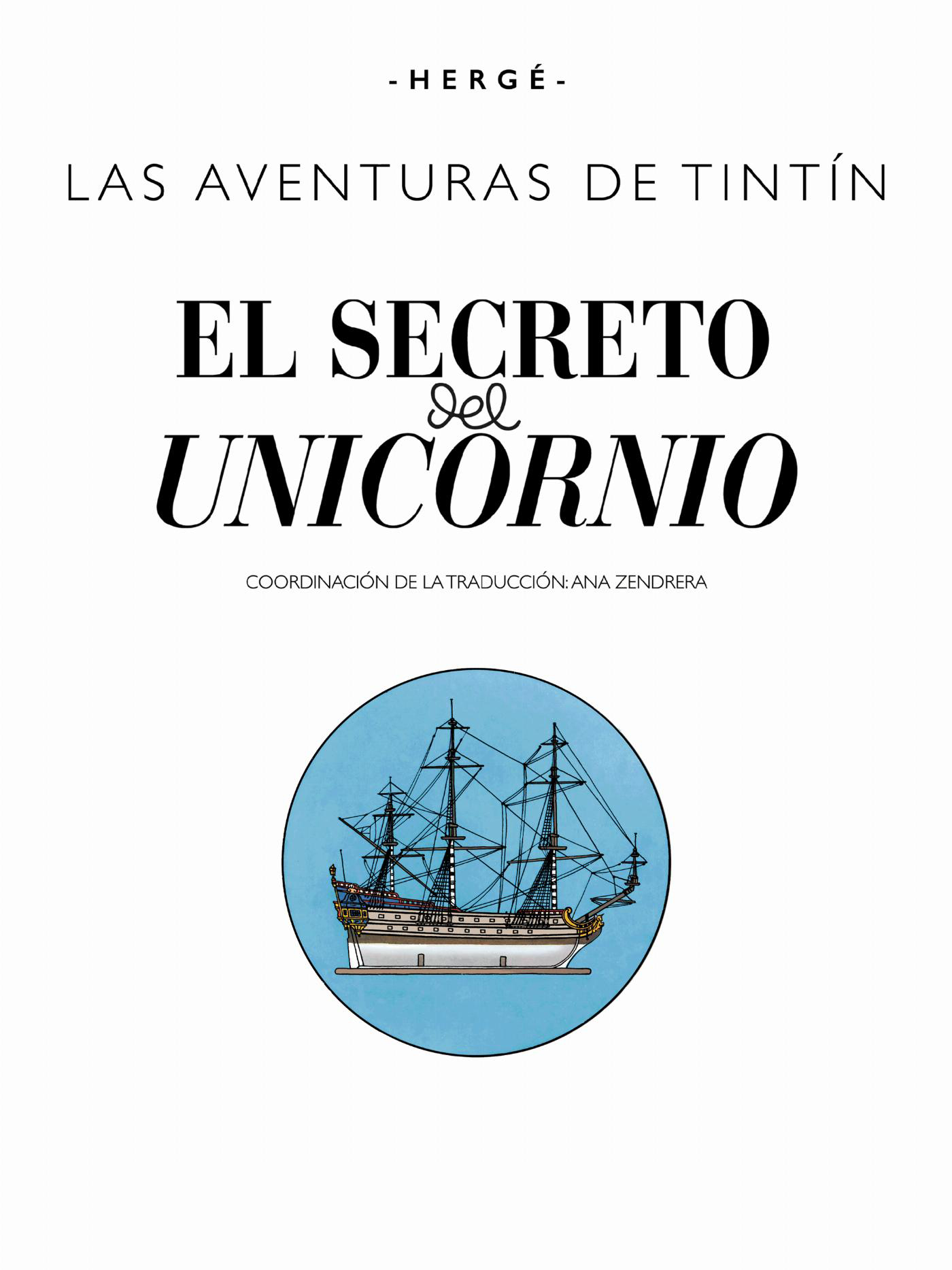 Le Secret de La Licorne - page titre